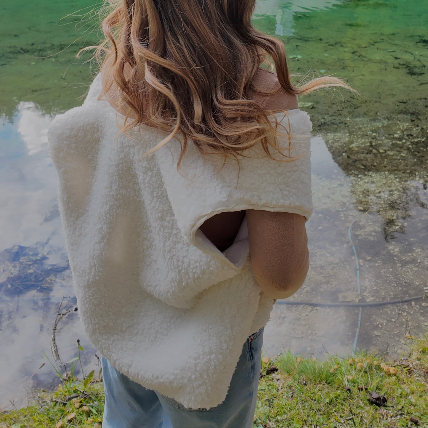 Synthetic fur vest