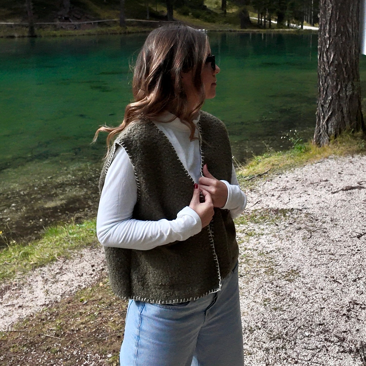 Gilet Buoclè Verde Militare