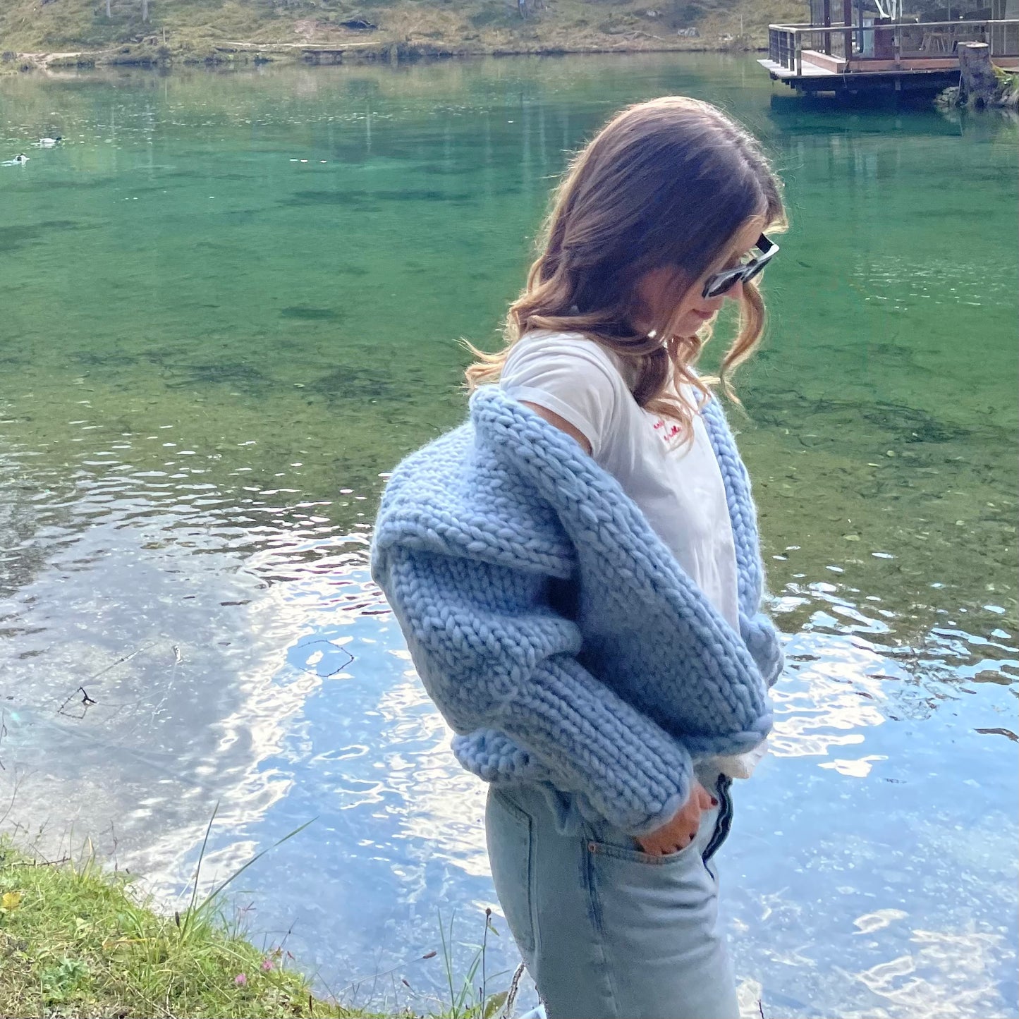 Handmade merino wool cardigan