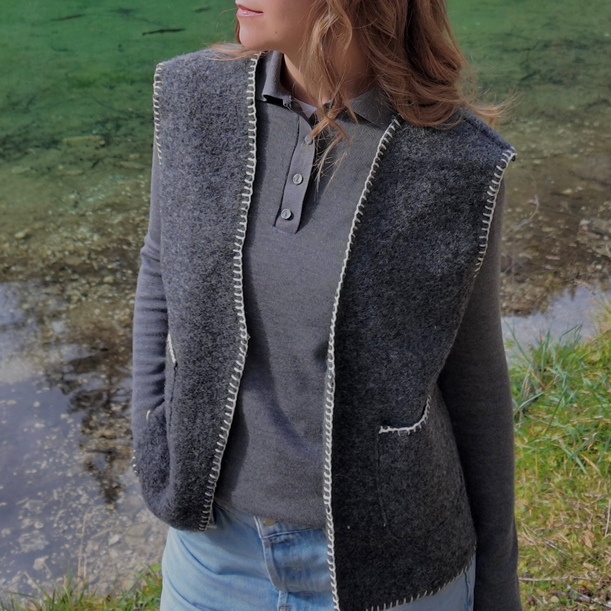 Gilet Lana Grigio