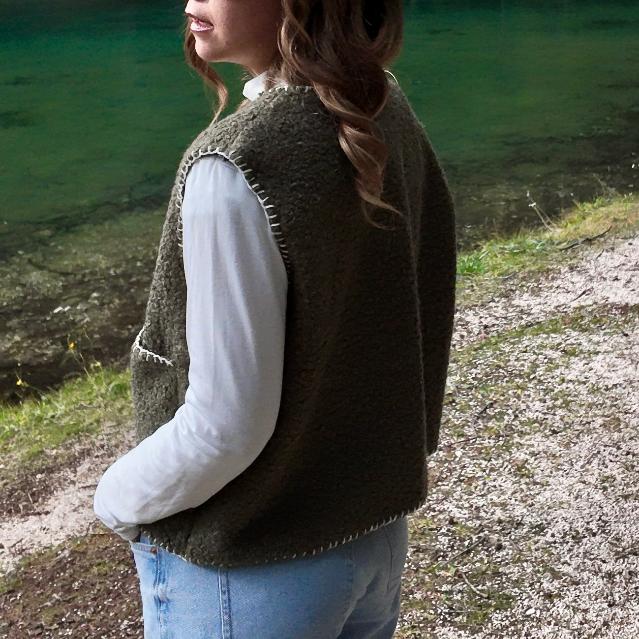 Gilet Buoclè Verde Militare