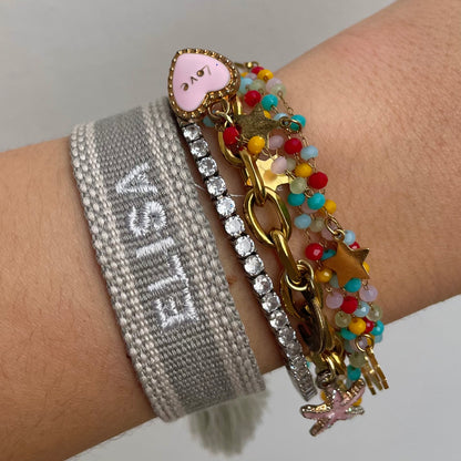Bracciale ricamato