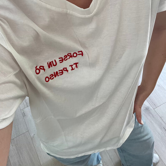 T-shirt Ricamata