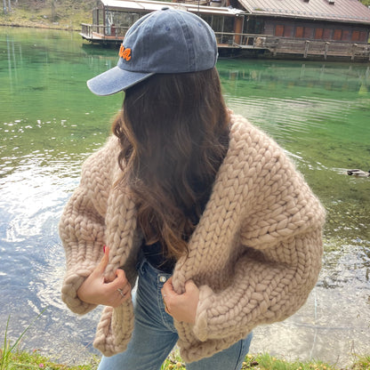Handmade merino wool cardigan