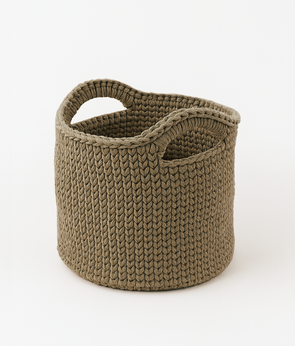 Cesta all'uncinetto