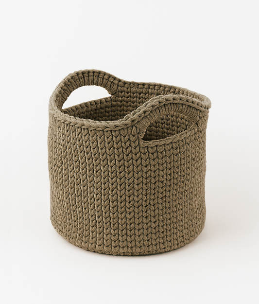 Cesta all'uncinetto