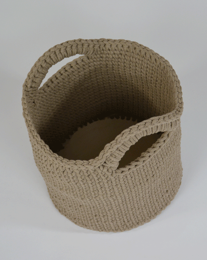 Cesta all'uncinetto
