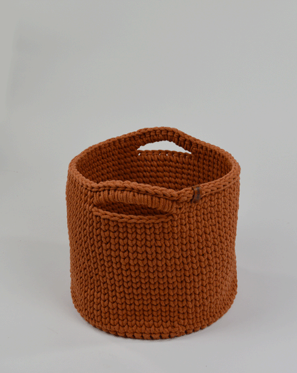 Cesta all'uncinetto